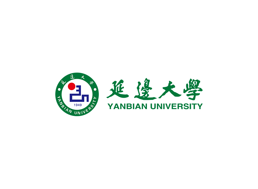 延邊大學校徽標志矢量圖