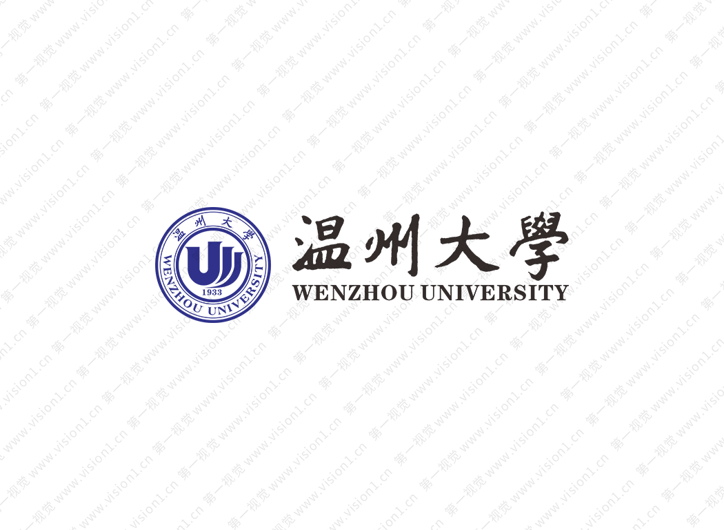 大學校徽系列:溫州大學標志矢量圖