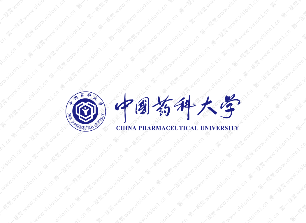 中國藥科大學校徽標志矢量圖