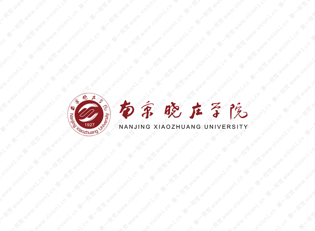 南京曉莊學院logo標志矢量圖