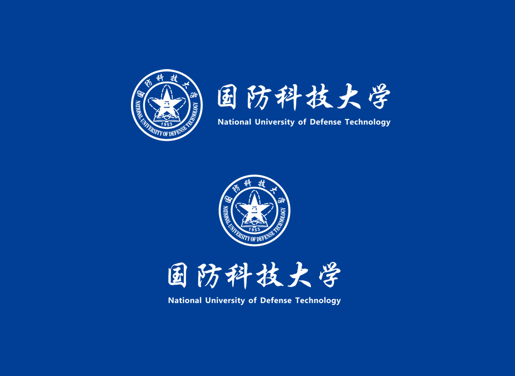 大學校徽系列:國防科技大學標志矢量圖