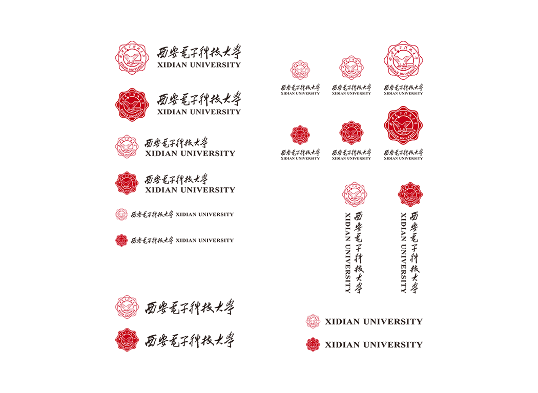 大學?；障盗校何靼搽娮涌萍即髮W標志矢量圖