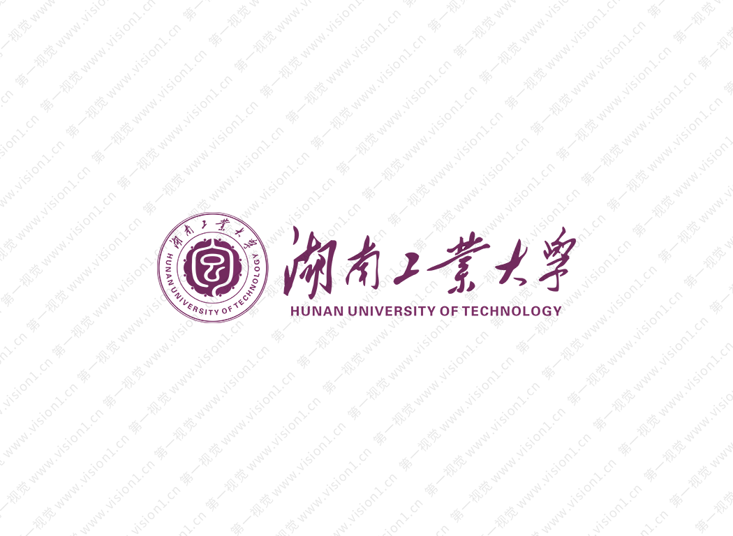 湖南工業大學校徽標志矢量圖