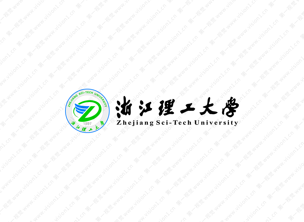 浙江理工大學校徽標志矢量圖