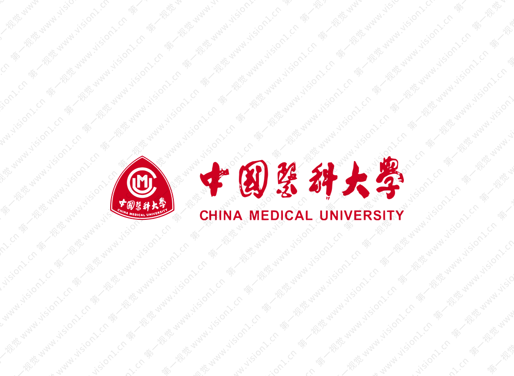 大學(xué)?；障盗? 中國醫(yī)科大學(xué)標(biāo)志矢量圖
