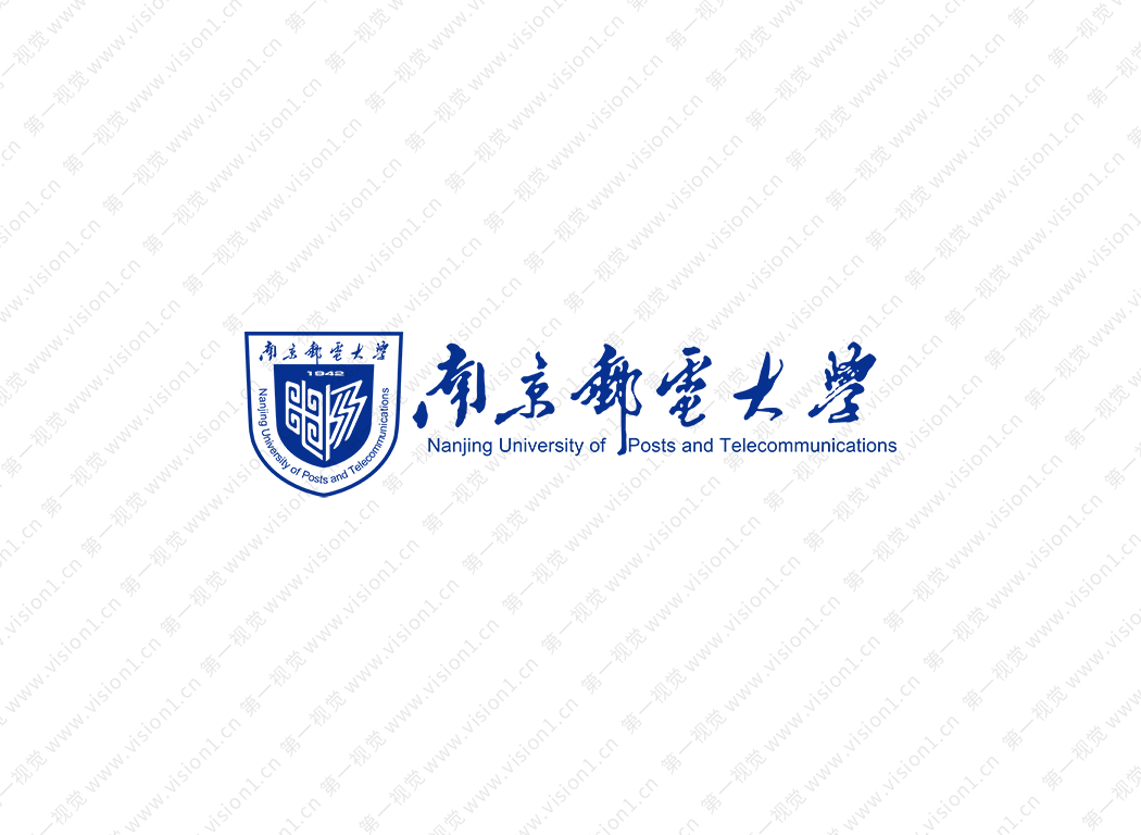 大學校徽系列:南京郵電大學標志矢量圖