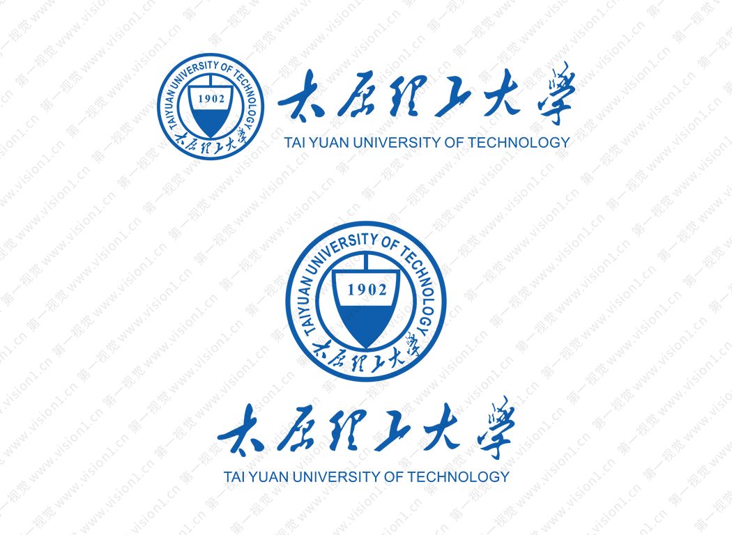 大學(xué)校徽系列:太原理工大學(xué)標(biāo)志矢量圖