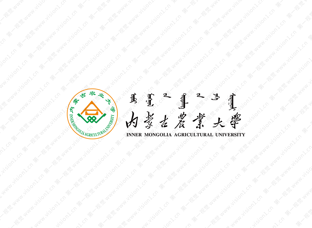 內蒙古農業大學校徽標志矢量圖
