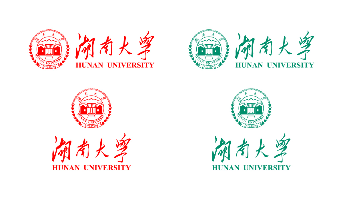 大學(xué)校徽系列:湖南大學(xué)標(biāo)志矢量圖