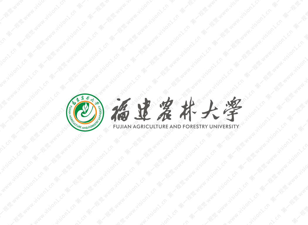 大學(xué)?；障盗?福建農(nóng)林大學(xué)標(biāo)志矢量圖