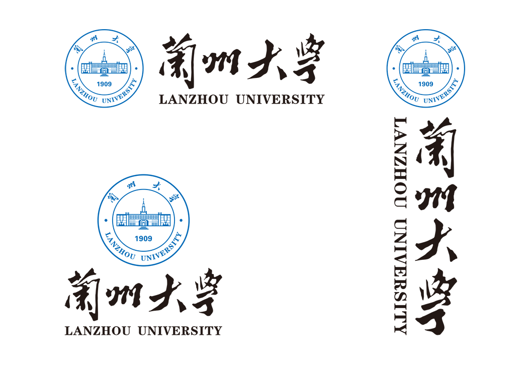 大學校徽系列:蘭州大學標志矢量圖