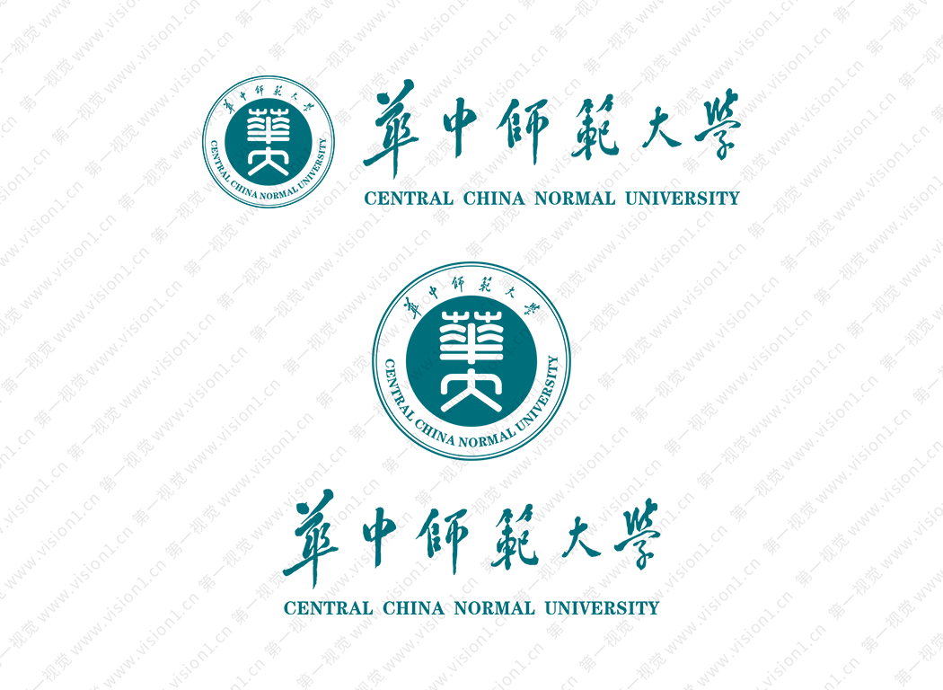 大學校徽系列:華中師范大學標志矢量圖