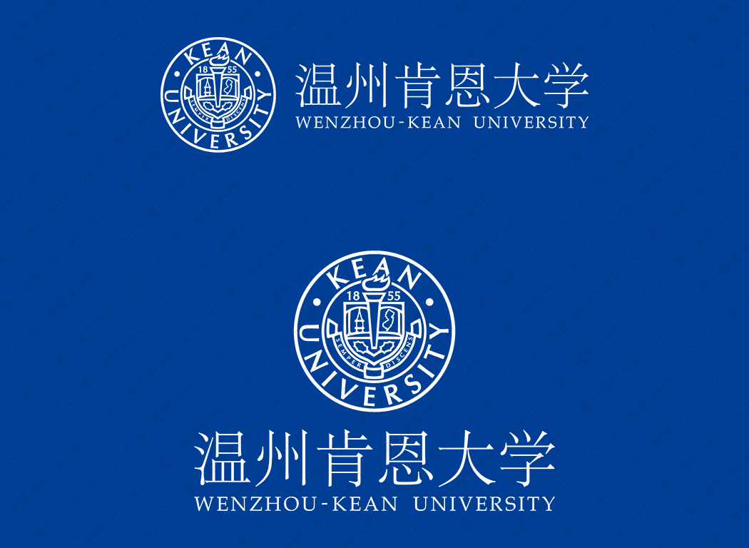 溫州肯恩大學校徽標志矢量圖