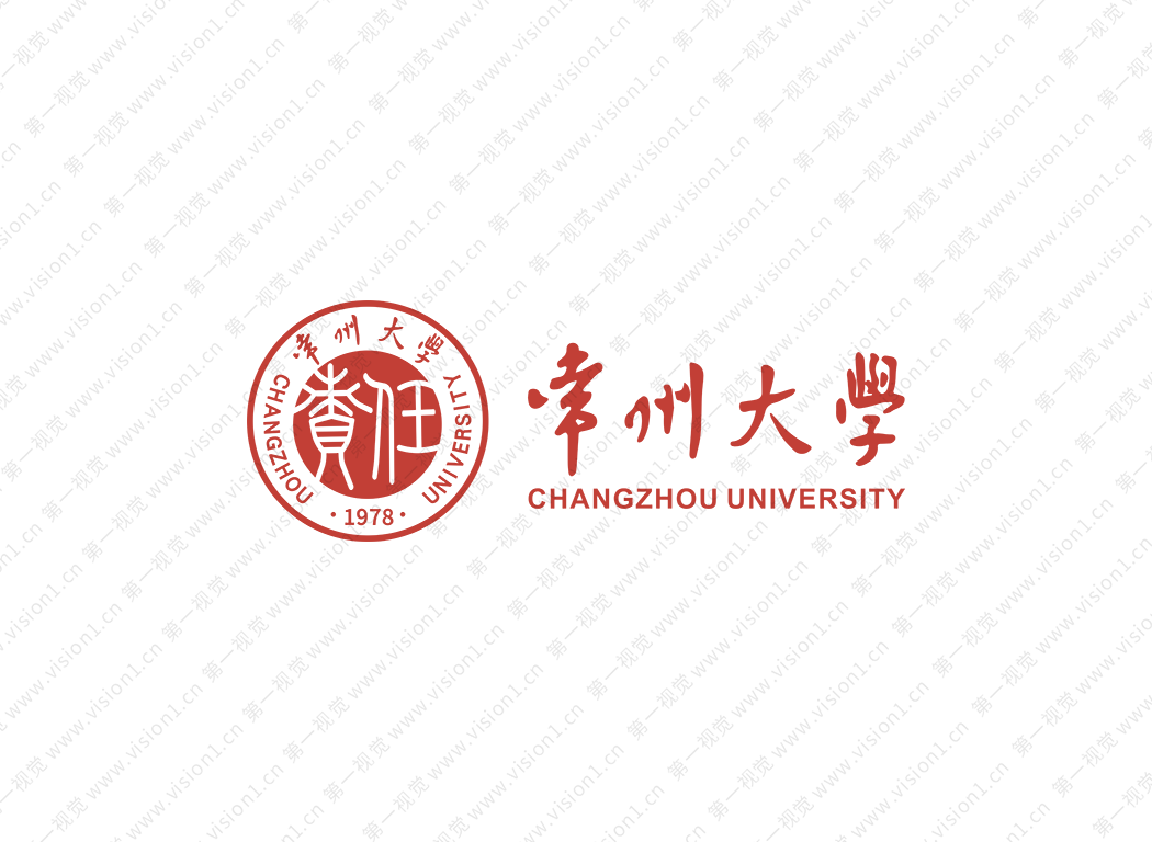 大學校徽系列: 常州大學標志矢量圖