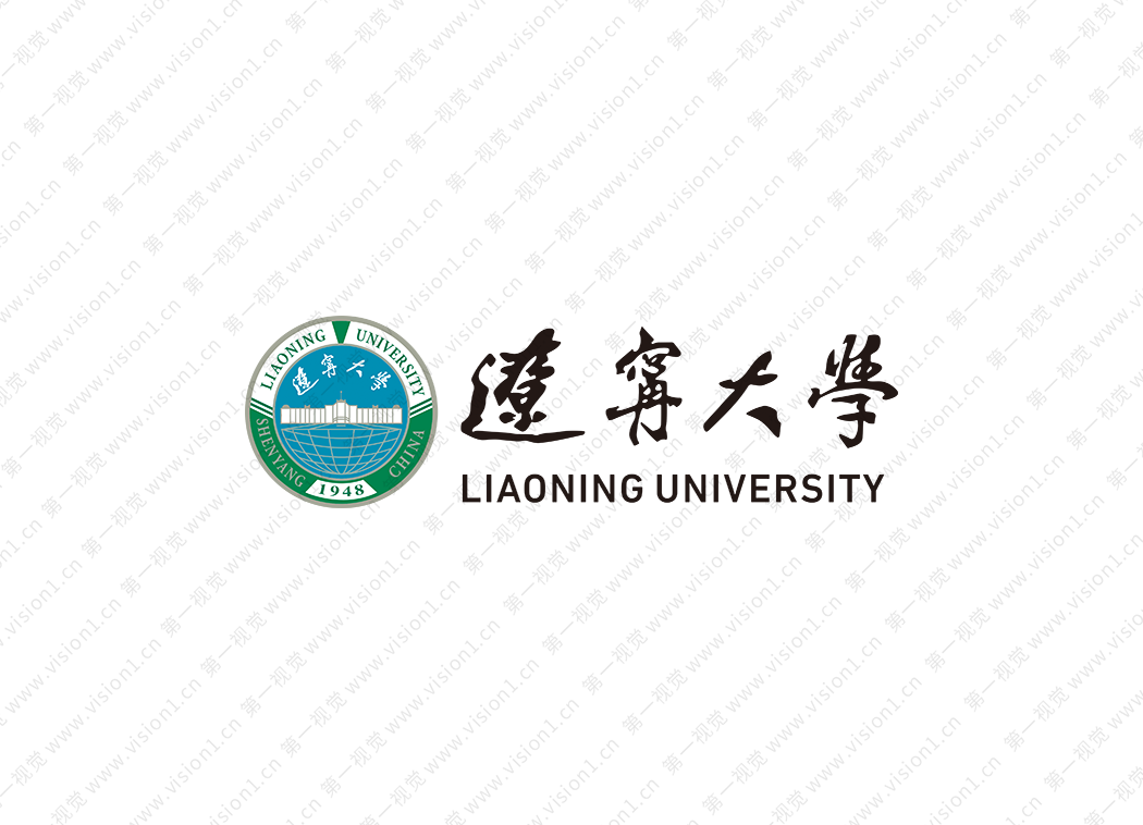 大學(xué)校徽系列:遼寧大學(xué)標(biāo)志矢量圖