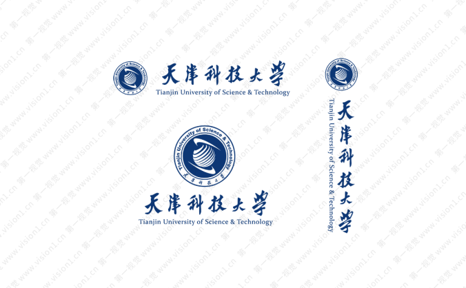 大學(xué)校徽系列:天津科技大學(xué)標(biāo)志矢量圖