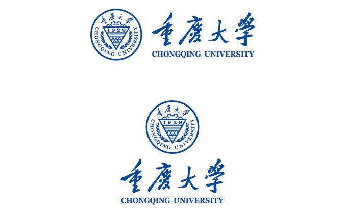 大學校徽系列:重慶大學標志矢量圖