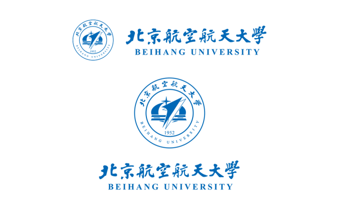 大學校徽系列:北京航空航天大學標志矢量圖