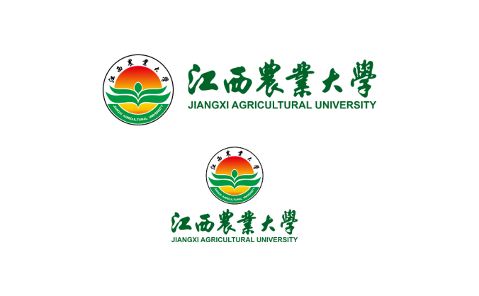 江西農業大學校徽標志矢量圖