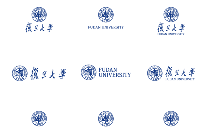 大學校徽系列: 復旦大學標志矢量圖