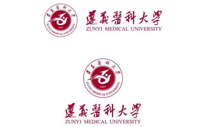 遵義醫(yī)科大學(xué)logo校徽矢量圖