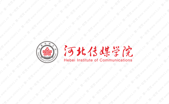 河北傳媒學院校徽標志矢量圖