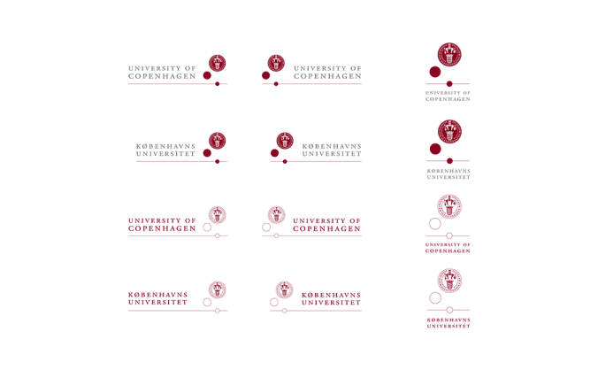 丹麥哥本哈根大學校徽logo矢量圖