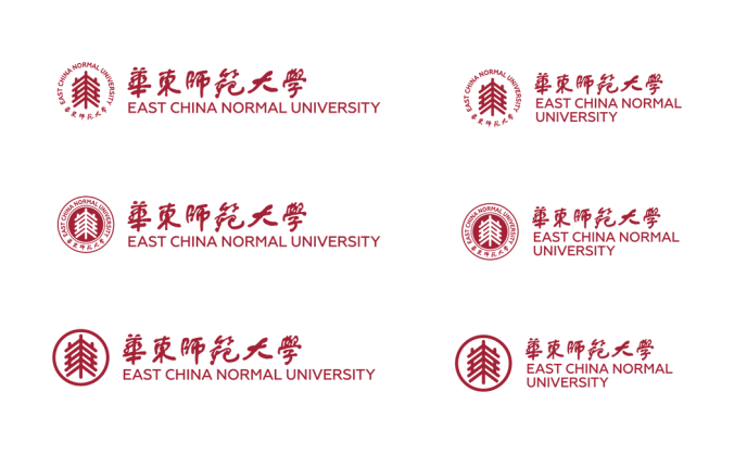 大學校徽系列: 華東師范大學標志矢量圖