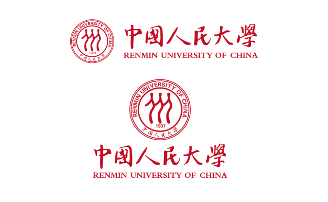 大學校徽系列: 中國人民大學標志矢量圖