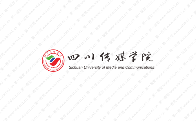 四川傳媒學院標志矢量圖