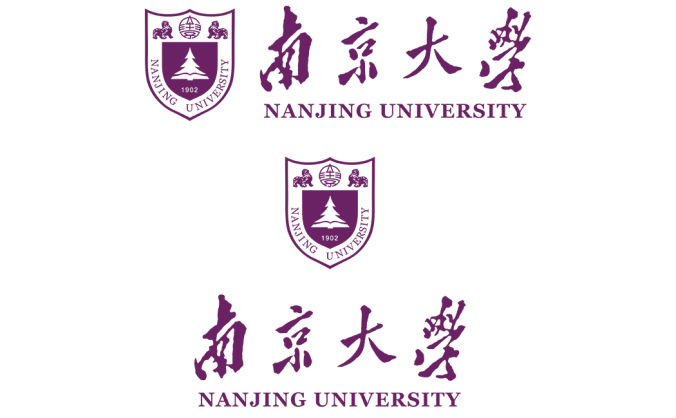 大學?；障盗?南京大學標志矢量圖