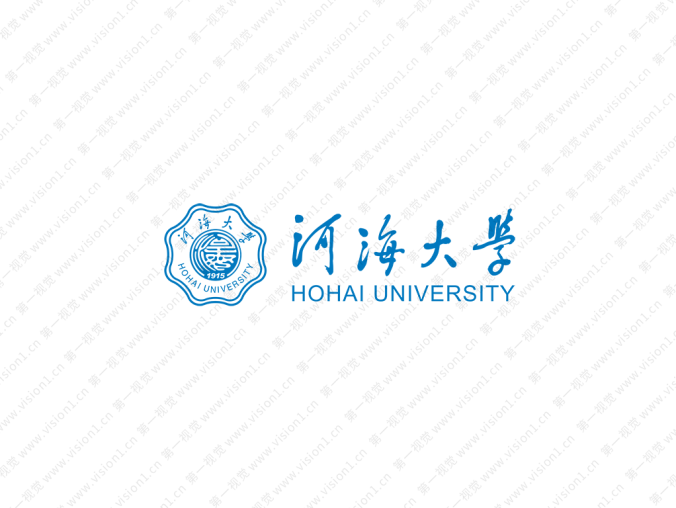 大學校徽系列:河海大學標志矢量圖