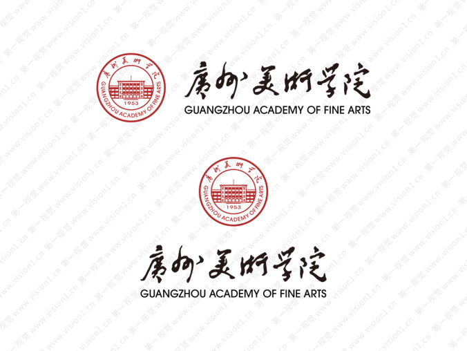 大學(xué)校徽系列:廣州美術(shù)學(xué)院標(biāo)志矢量圖