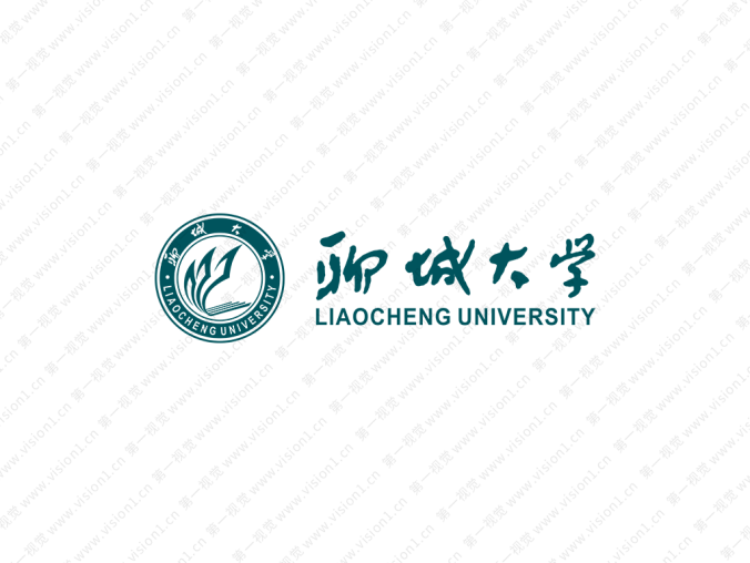 聊城大學校徽標志矢量圖